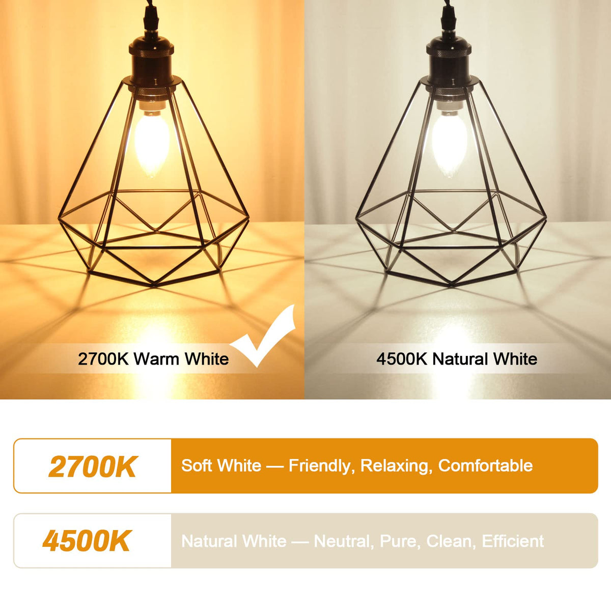 BRIMAX 5Pack E14 Bulb Cool White 5000K,Dimmable 4W Small Screw Light Bulb