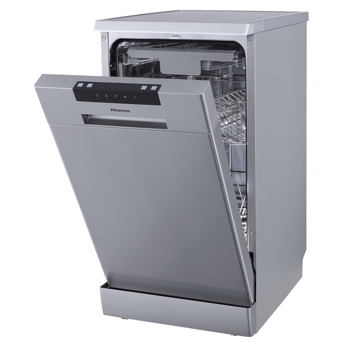 Hisense HS523E15WUK Slimline 10 Places Free Standing Dishwasher White with 30 Minutes Quick Wash [Energy Class E]