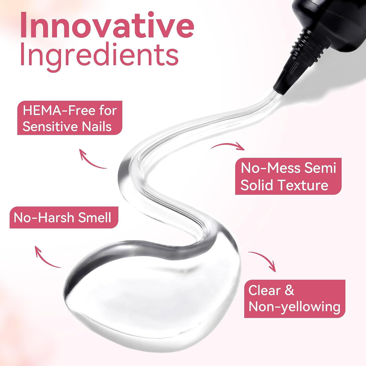Makartt Nail Glue Extra Strong, New Super Semi Solid for Press-On Nails