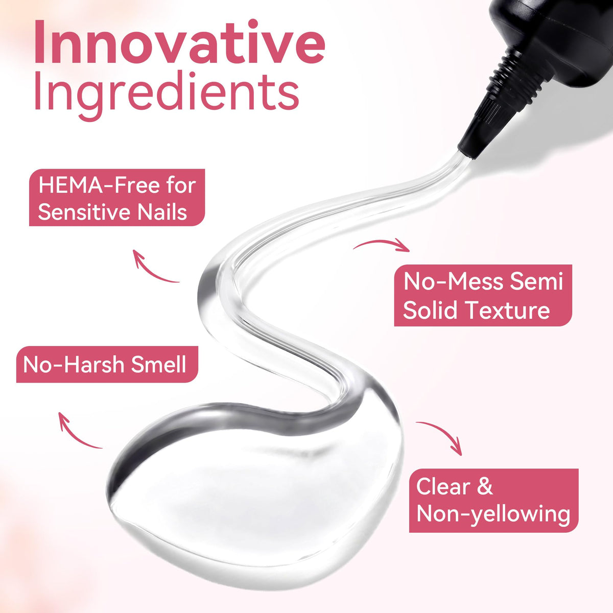 Makartt Nail Glue Extra Strong, New Super Semi Solid for Press-On Nails