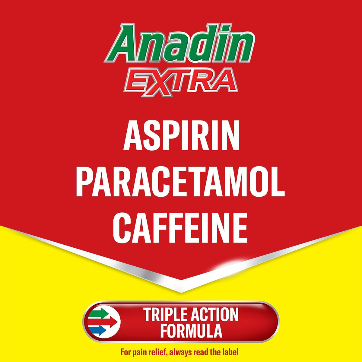 Anadin Extra Pain Relief Tablets 16s, Aspirin, Paracetamol, Caffeine