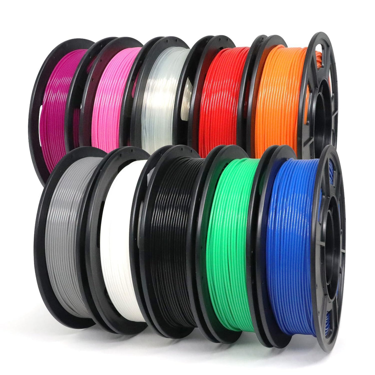 YOUSU 3D Printer Filament Bundle,Glow in The Dark Filament Multicolor,PLA Filament 1.75 mm,Green, Blue,Purple and Rainbow Accuracy +/- 0.03 mm,250g X 4 Pack