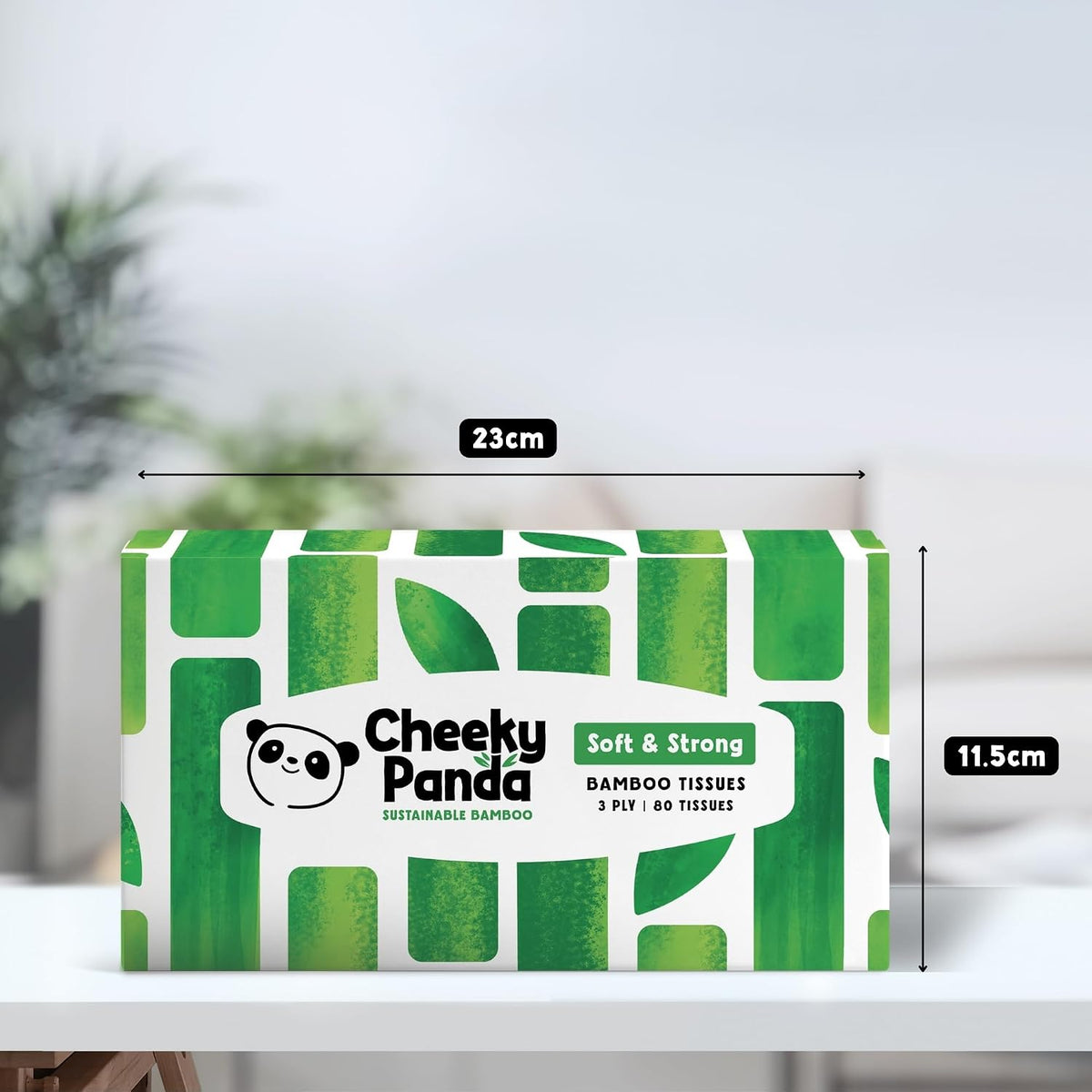 The Cheeky Panda Bamboo Facial Tissues | Sustainable and Silky Soft | Plastic Free