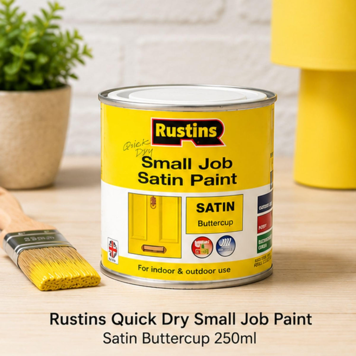 RUSTINS Small Job Satin Paint Chocolate 250ml