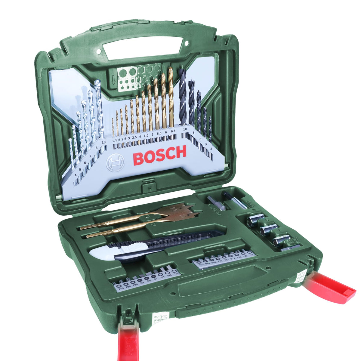 Bosch 34pc. X-Line Drill and Screwdriver Bit Set (for Wood, Masonary and Metal, Accessories Drill and Screwdriver)