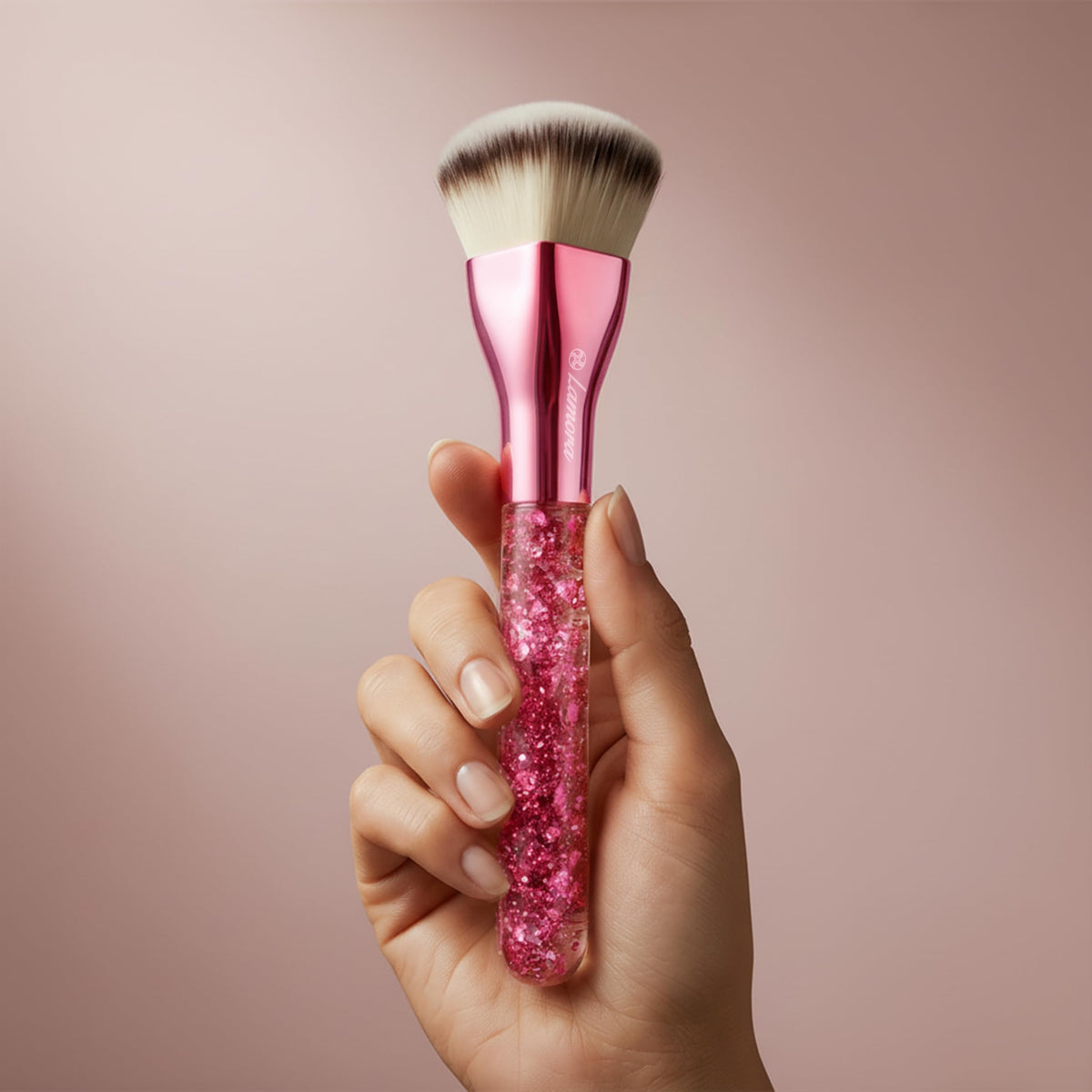 Make Up Brush Foundation Kabuki Flat Top, Perfect For Blending Liquid Cream