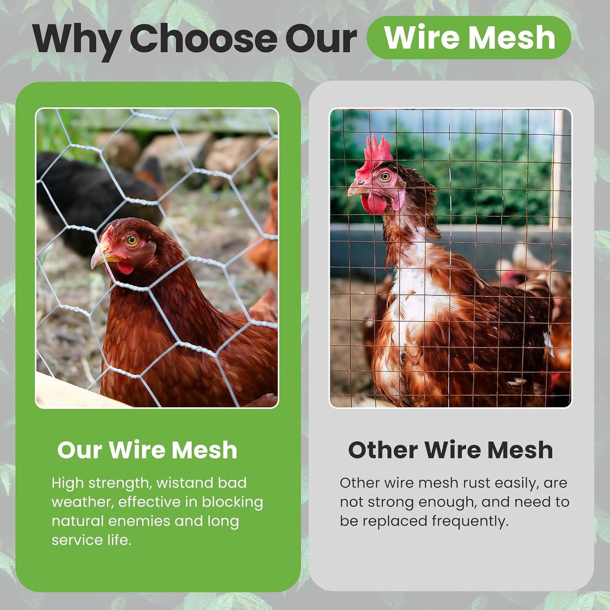 Chicken Wire, Chicken Wire Mesh Roll 35cm x 1m, Anti-Rust Hexagonal Galvanized Chicken Wire Mesh for DIY, Pet Rabbit Chicken Fencing