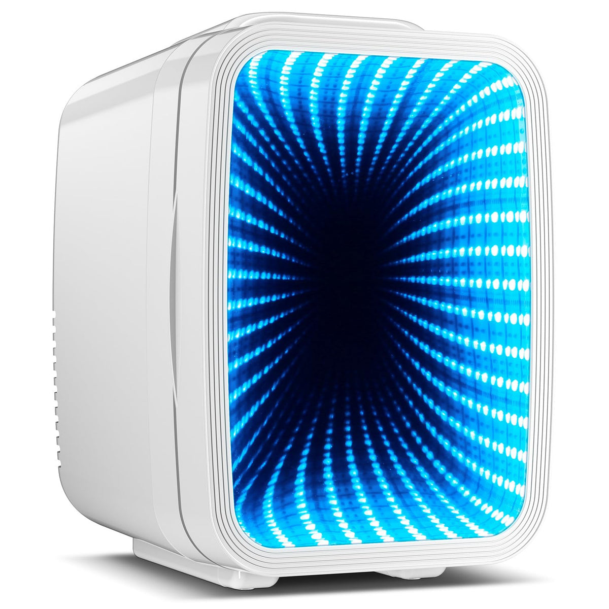 BEICHEN Mini Fridge for 4 L / 6 Cans, Quiet Small Fridge With 7 RGB