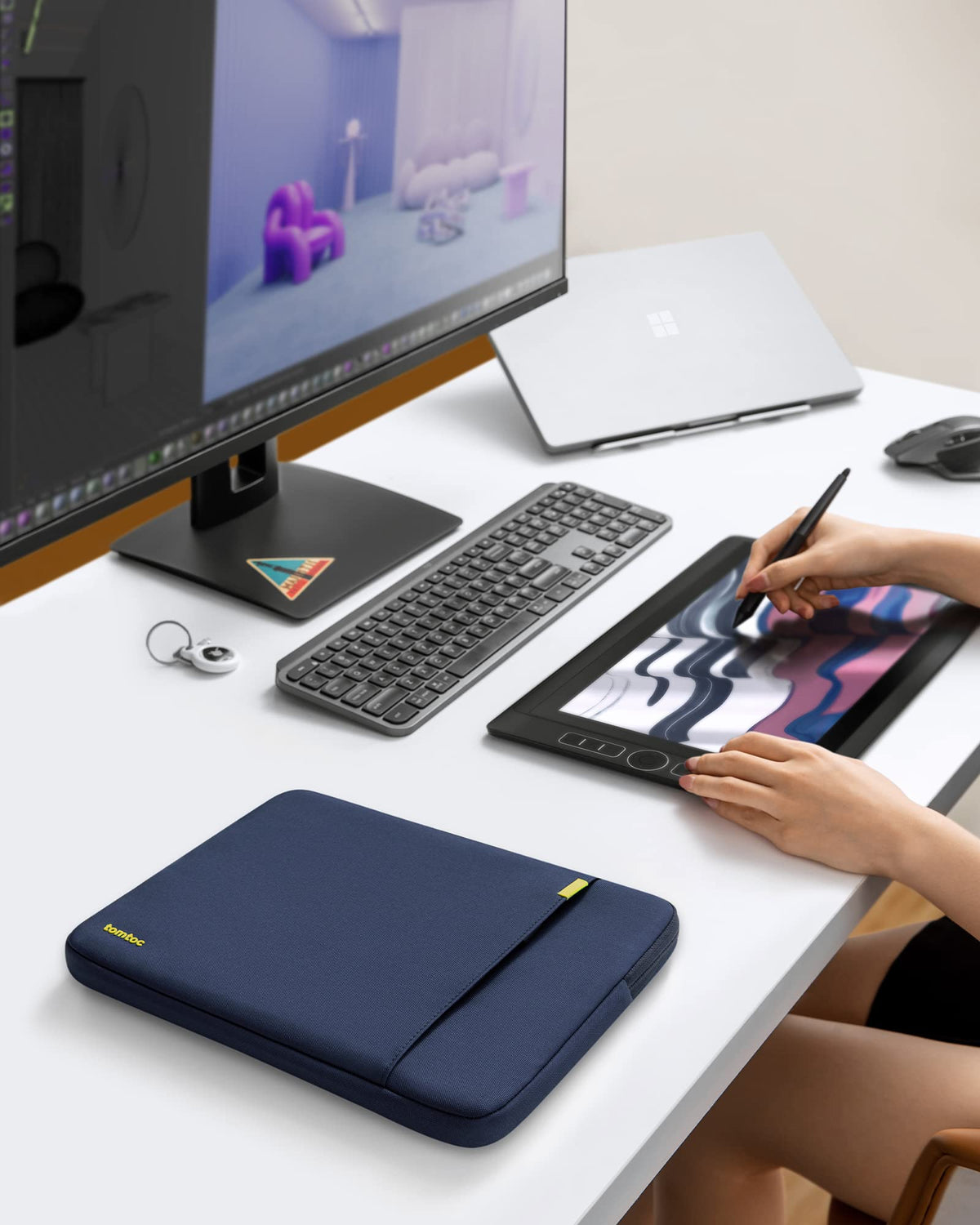 tomtoc 360° Protective Laptop Sleeve for 14-inch MacBook Pro M5 Pro/Max