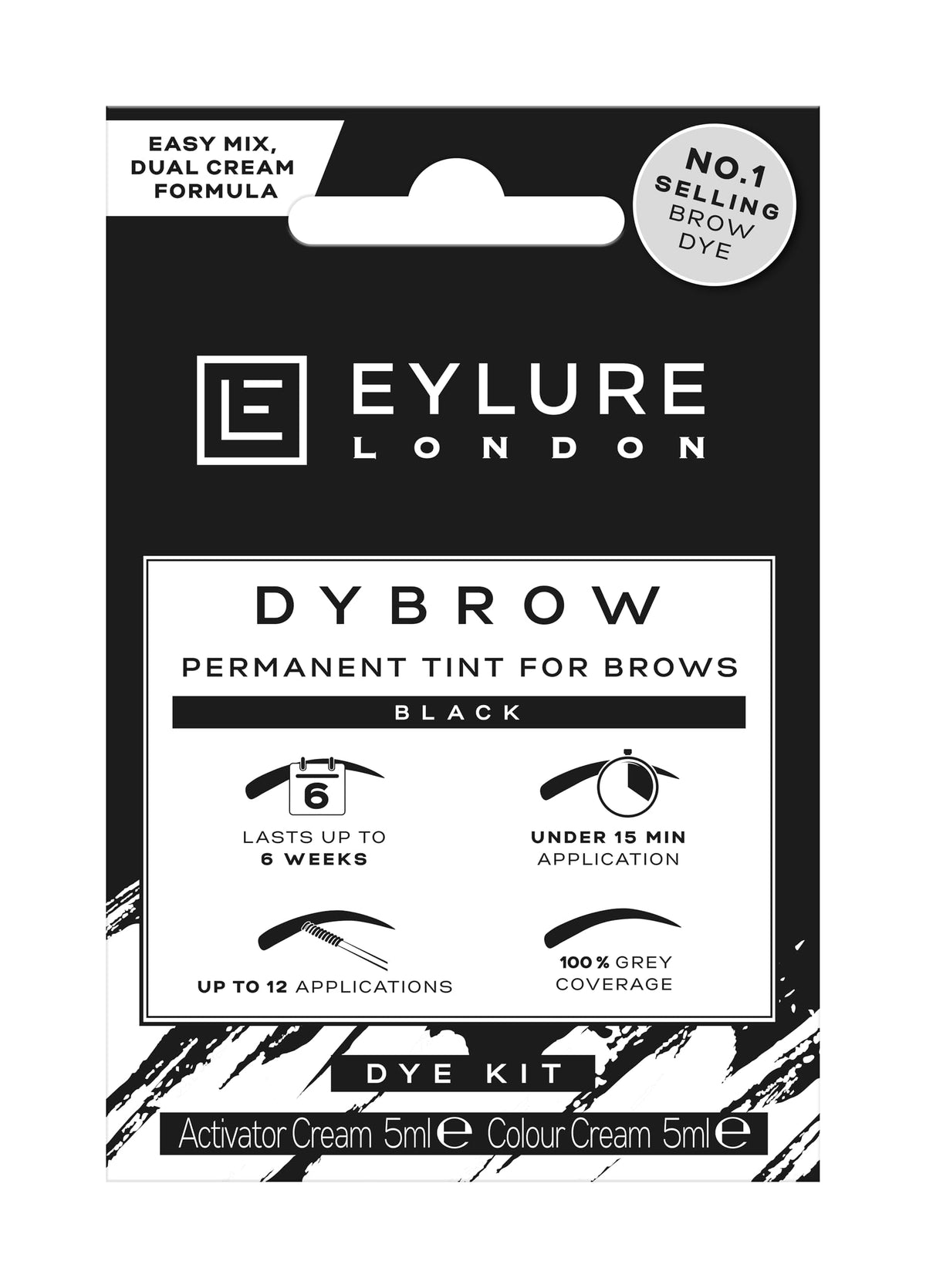 Eylure DYBROW Eyebrow Dye Kit, Dark Brown
