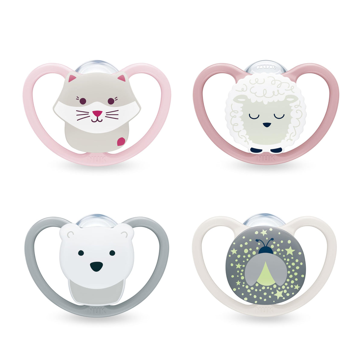 NUK Perfect Match Air Baby Dummies | 6-18 Months | Orthodontic Soothers that Promote Air Flow & Prevent Drool Rash | 95% Baby Acceptance** | Assorted | 4 Count