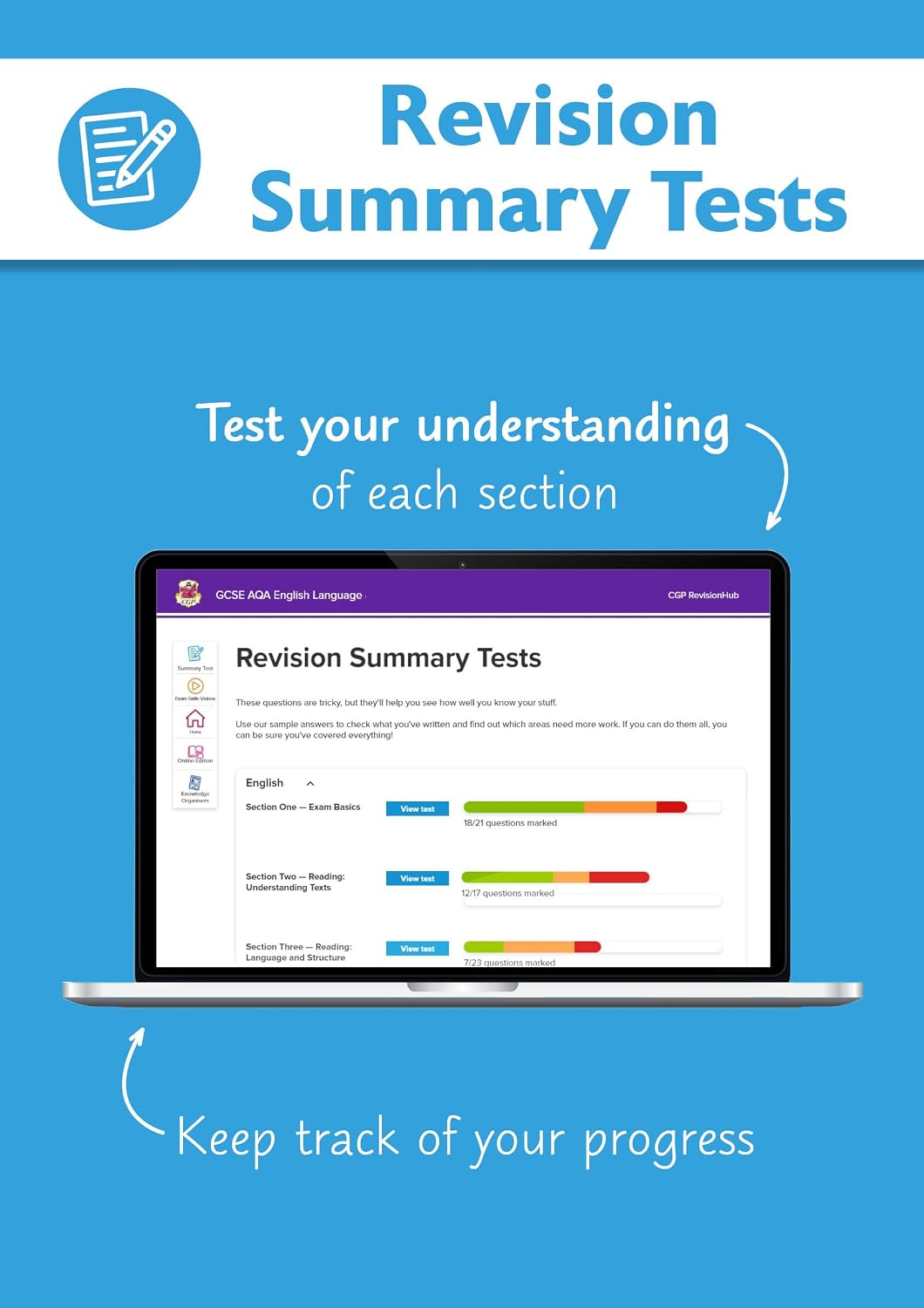 GCSE English Language AQA Complete Revision & Practice with CGP RevisionHub (CGP GCSE English 9-1 Revision)