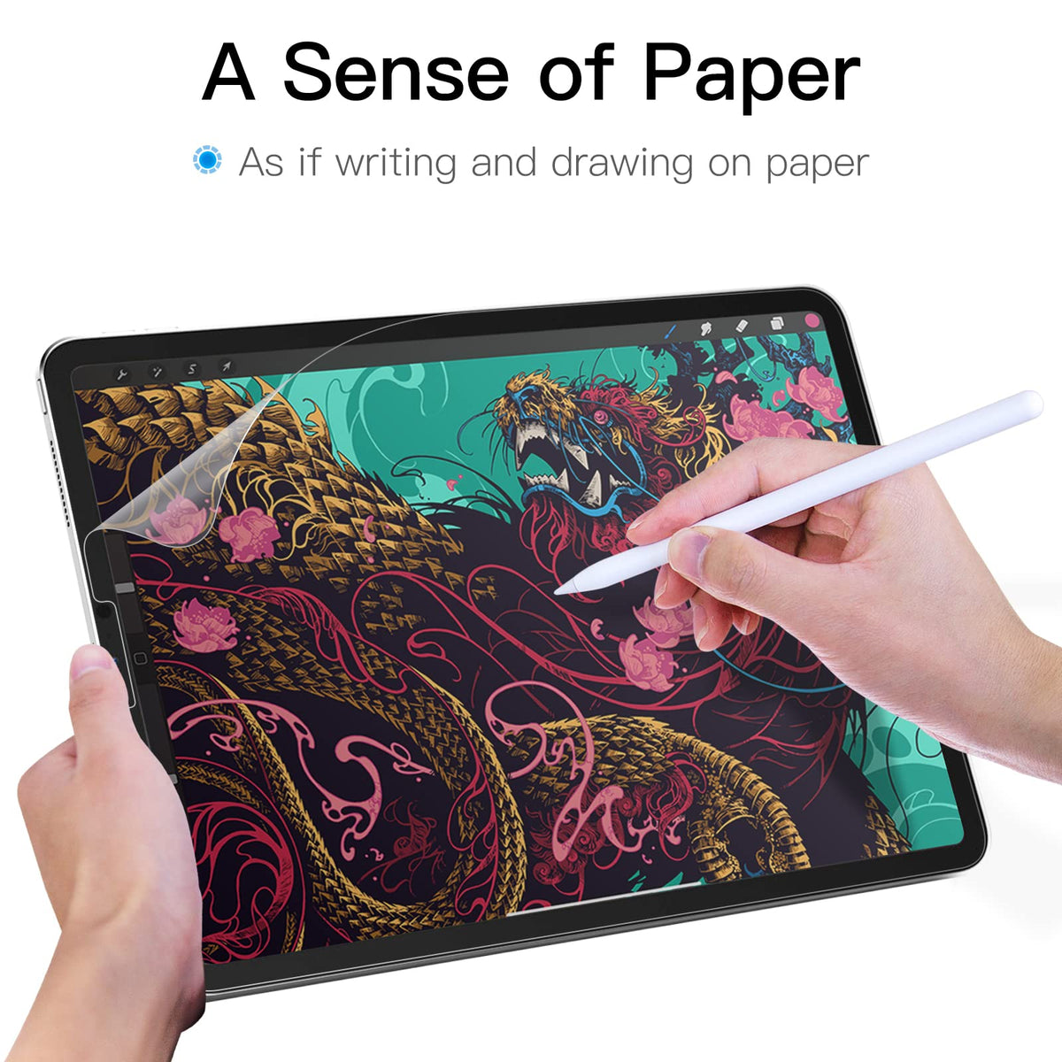 JETech Paper Matte Screen Protector for iPad (A16) 11th/10th Gen, 1-Pack