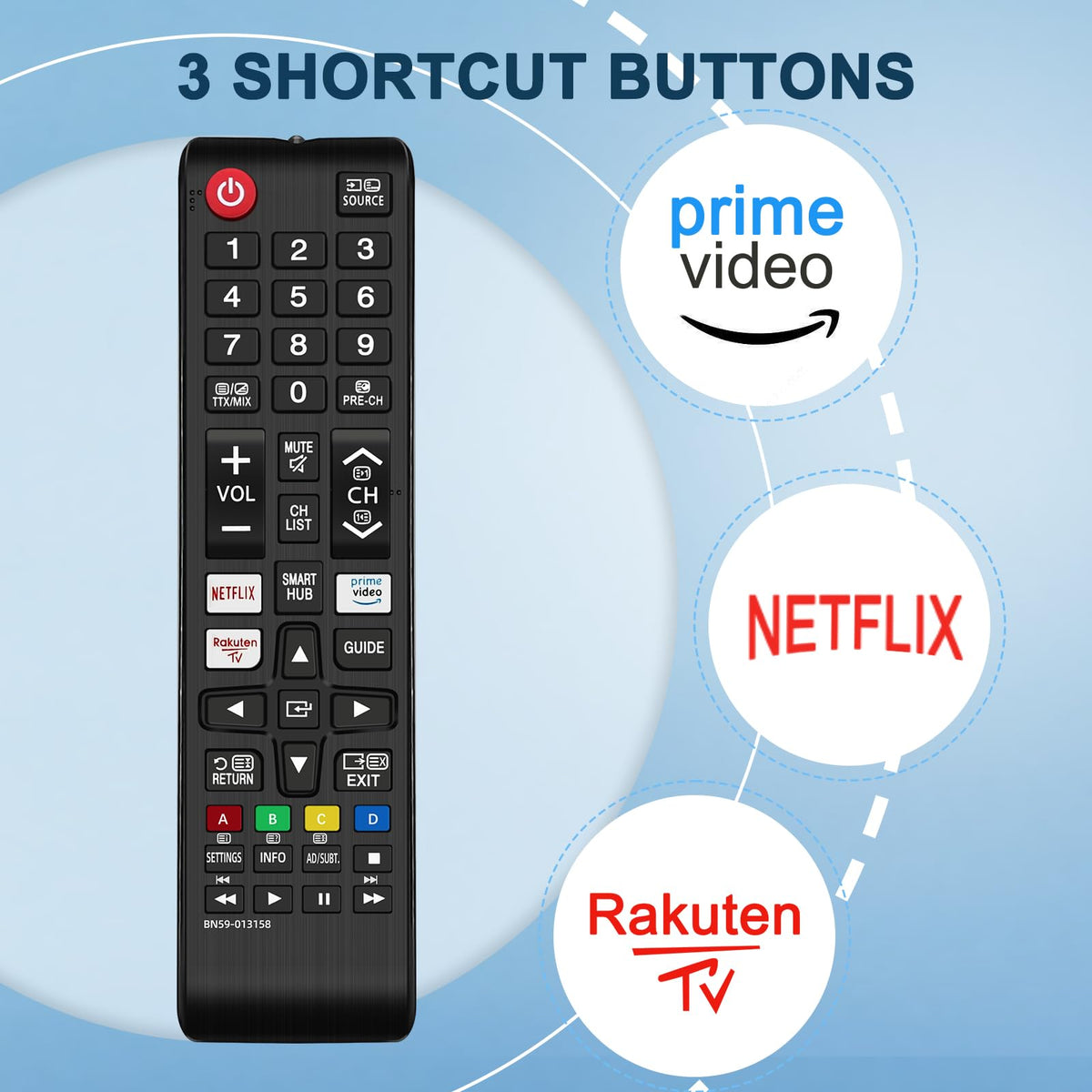 Universal Remote for LG TV Remote Control (All Models) Compatible with All L G LED OLED LCD UHD HDTV HDR Webos 4K 8K Smart TV with Netflix,Video,L G Channels Button,Disney Plus