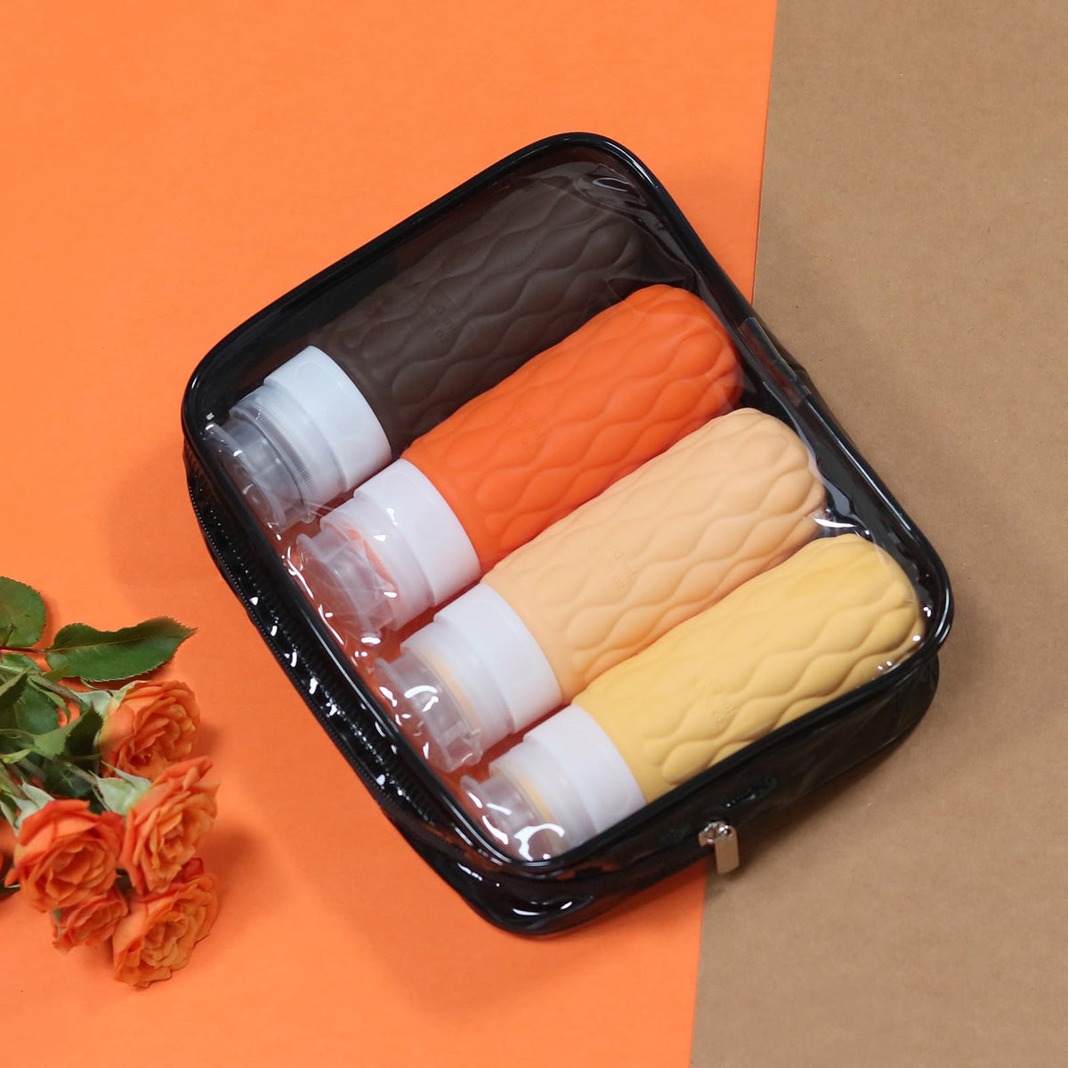 100ml Silicone Travel Bottles for Toiletries for Shampoo and Conditioner