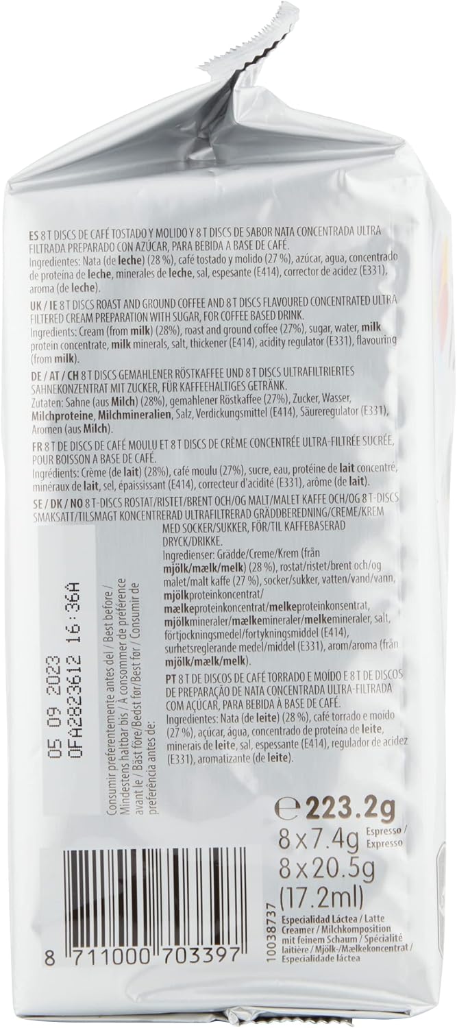 Tassimo L'OR Latte Macchiato Coffee Pods , 8 Count ( Pack of 5), (40 drinks)
