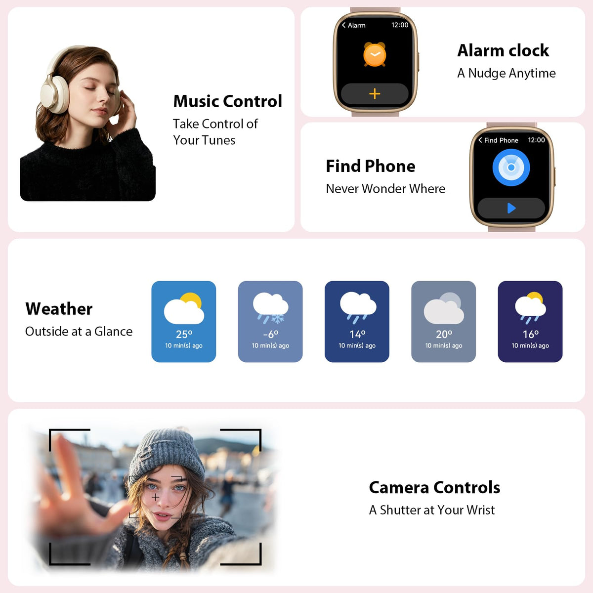 Cillso Smart Watch, Alexa Built-in, 1.83" Bluetooth Calling Fitness Watch