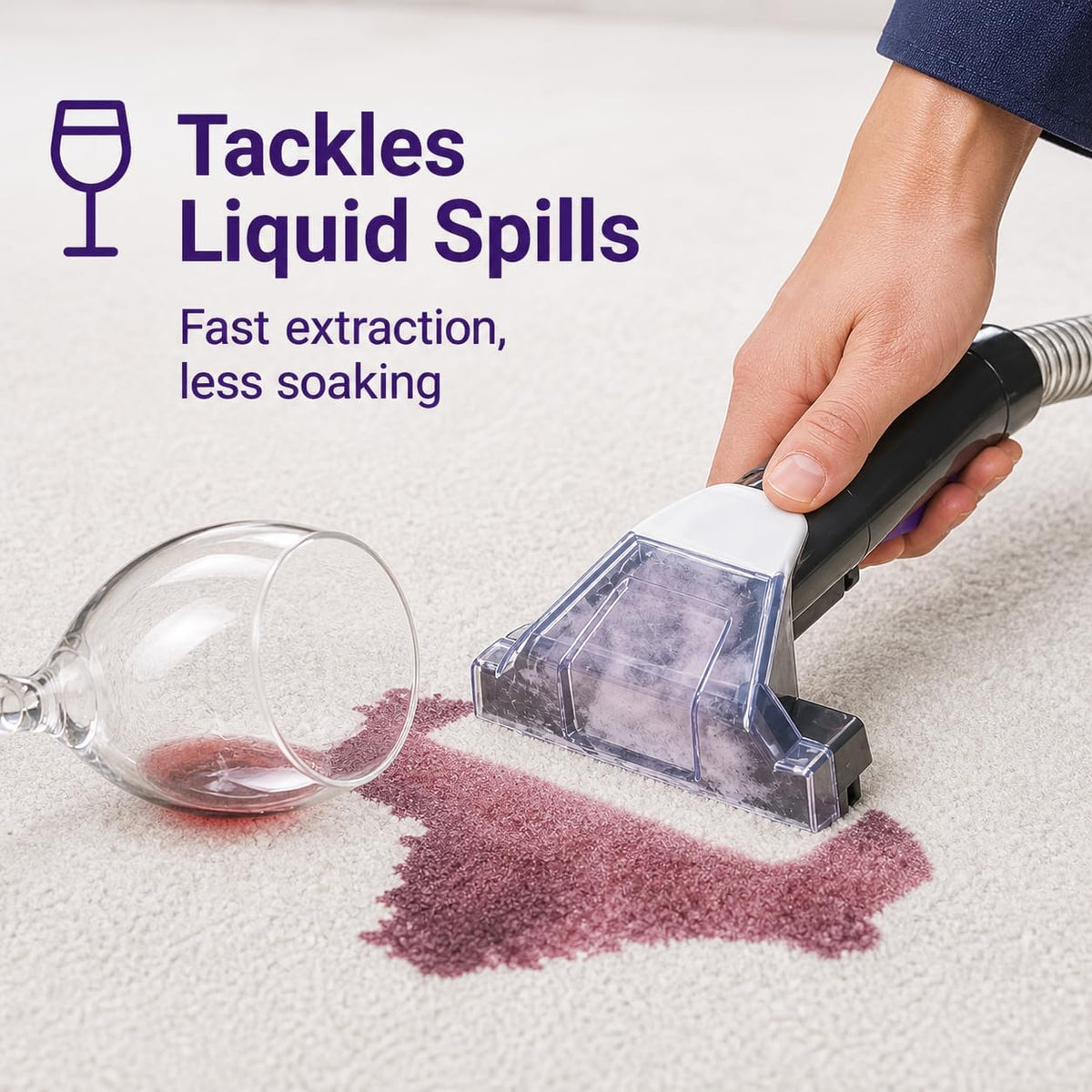 Vytronix SWASH450P Spot & Stain Cleaner for Carpet, Upholstery & Car Seats – Powerful 450W Portable Spot Washer with Self-Clean Function, Dual Tanks, Pet Tool & Long Reach Hose – Compact Stain Remover
