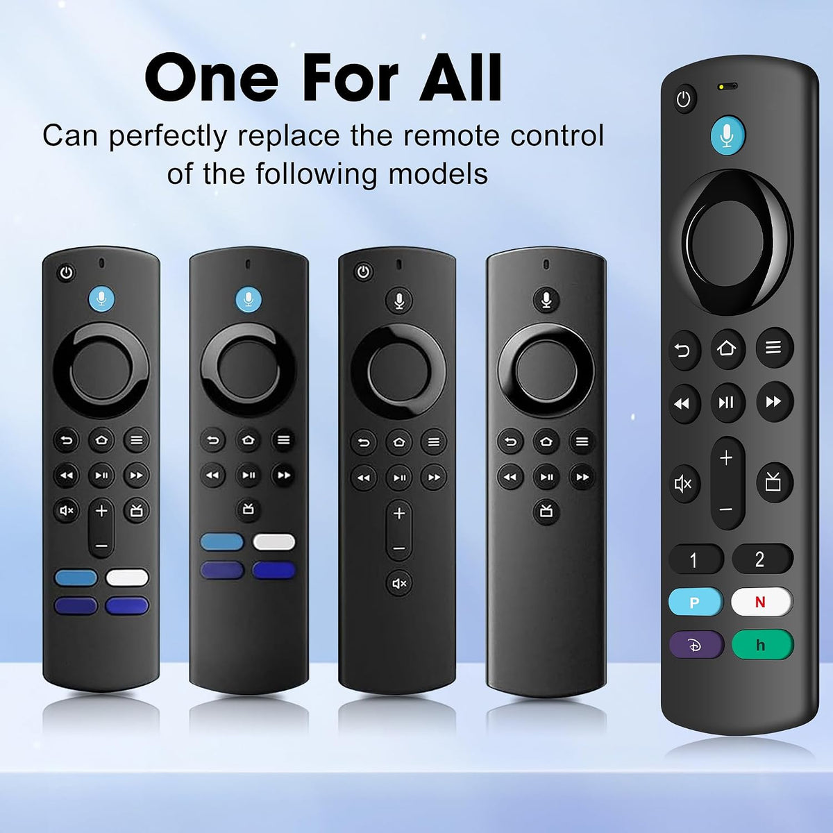 Voice Replacement Remote Control for All Fire-TV-StickSeries HD/Cube/Lite/4K/4K Max Stick Voice Remote Compatible with Pioneer/Hisense Fire Smart TV