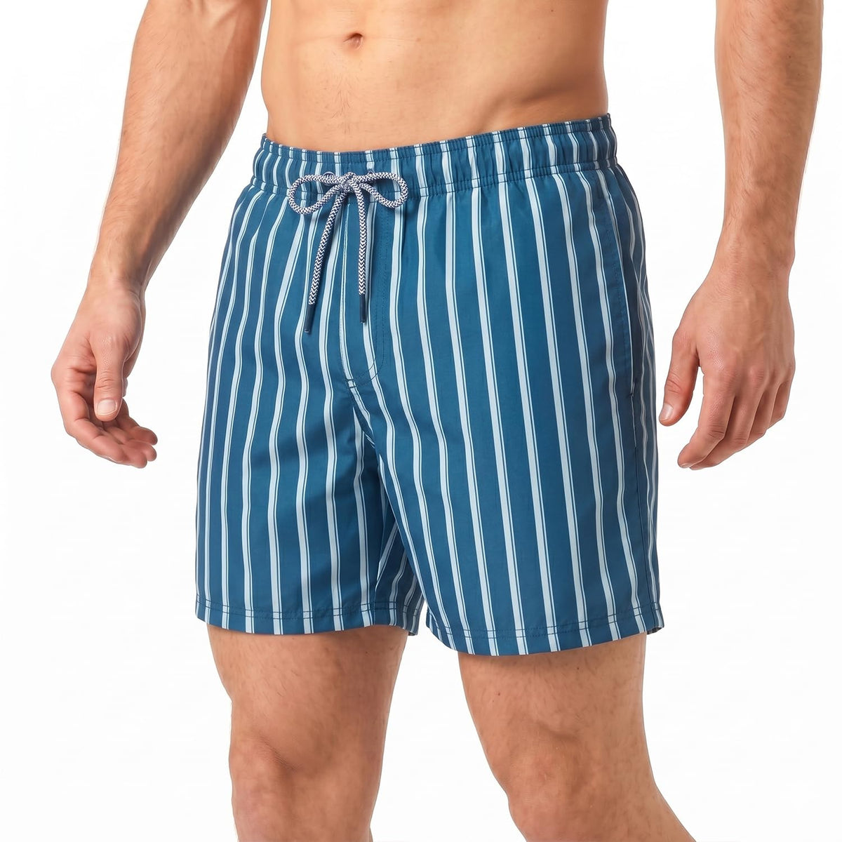 RIPT Men’s Quick Dry Swim Shorts Mesh Lining Drawstring UV 50 Beach Trunks