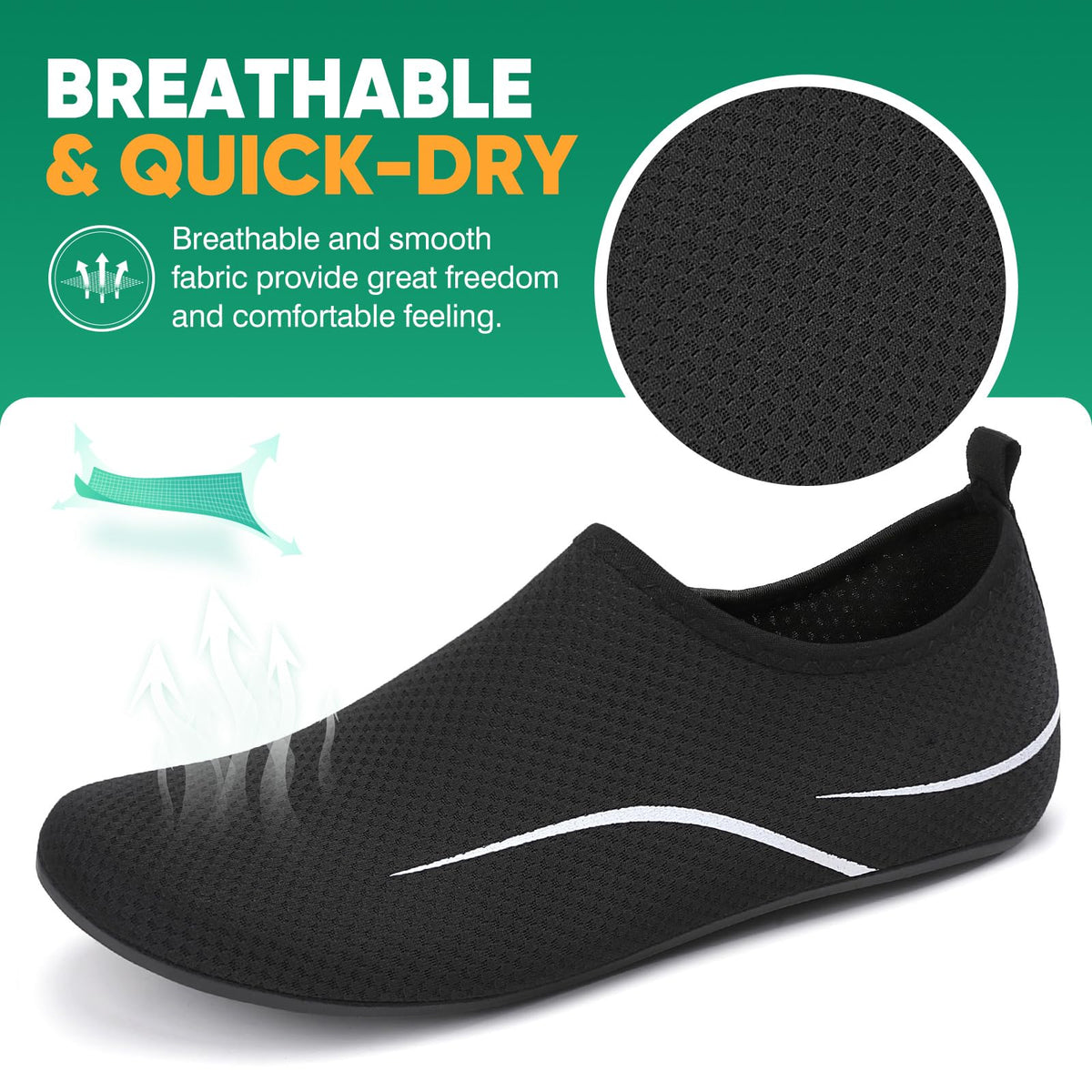 Water Shoes for Women Men Beach Quick-Dry Swim Aqua Socks Breathable Barefoot Shoes for Beach Surfing Driving Pool Yoga