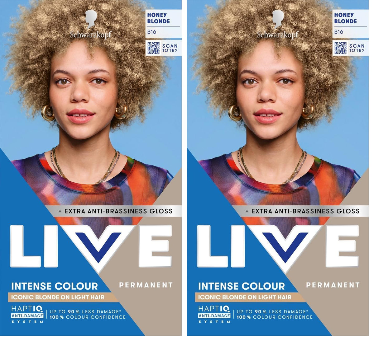 Schwarzkopf LIVE Intense Colour Hair Dye, 099 Deep Black
