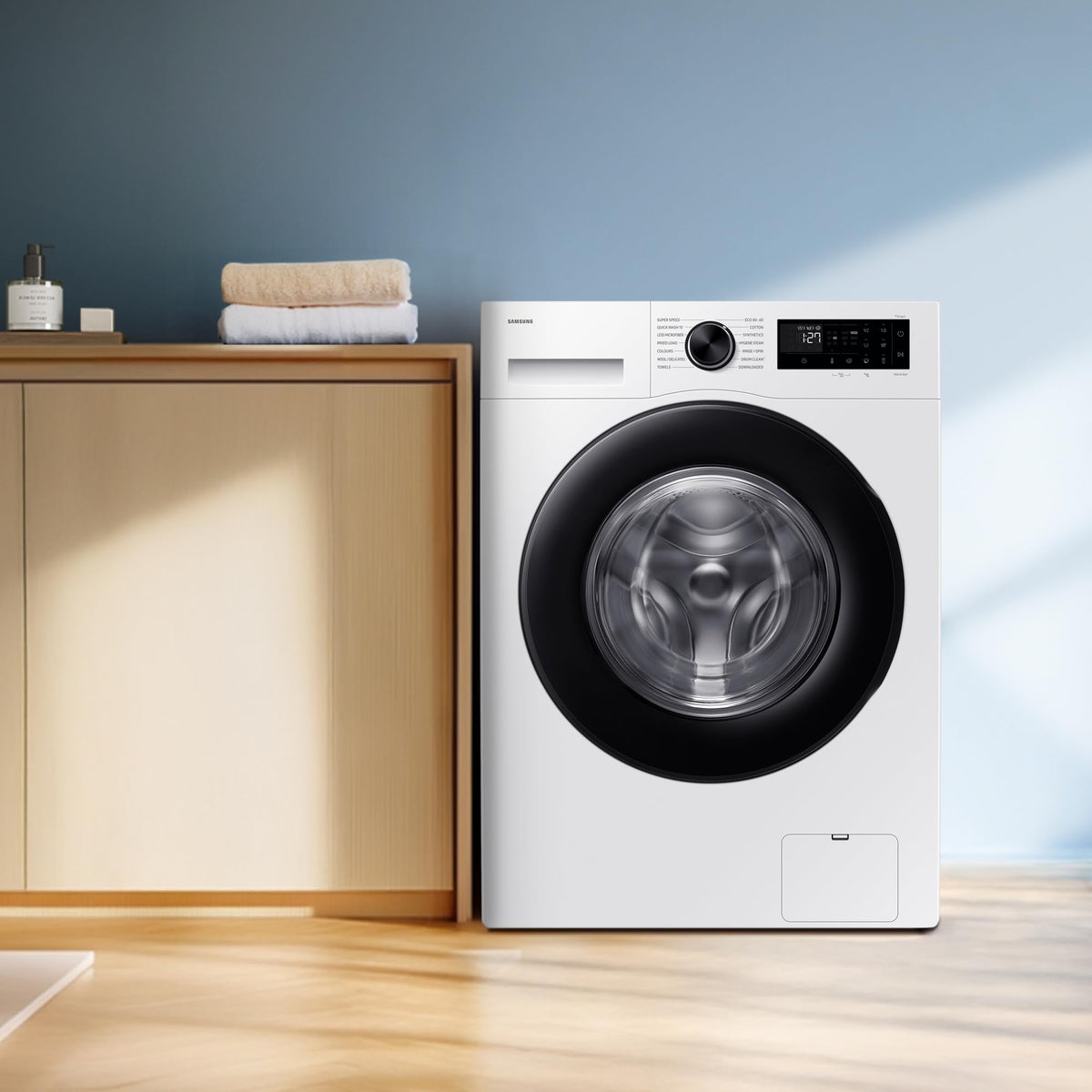 Samsung Series 6 AI Energy Washing Machine, 9kg, 1400rpm, Black, WW90DG6U25LBU1