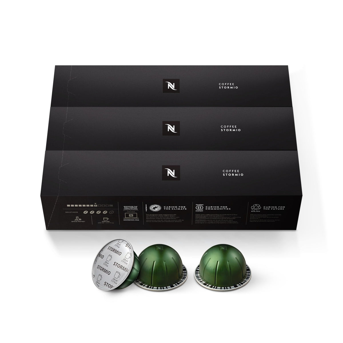 Nespresso Vertuo Coffee Pods Espresso Variety Pack - 30 Capsules (3 sleeves) Includes 10 Altissio, 10 Diavolto, 10 Voltesso Pods