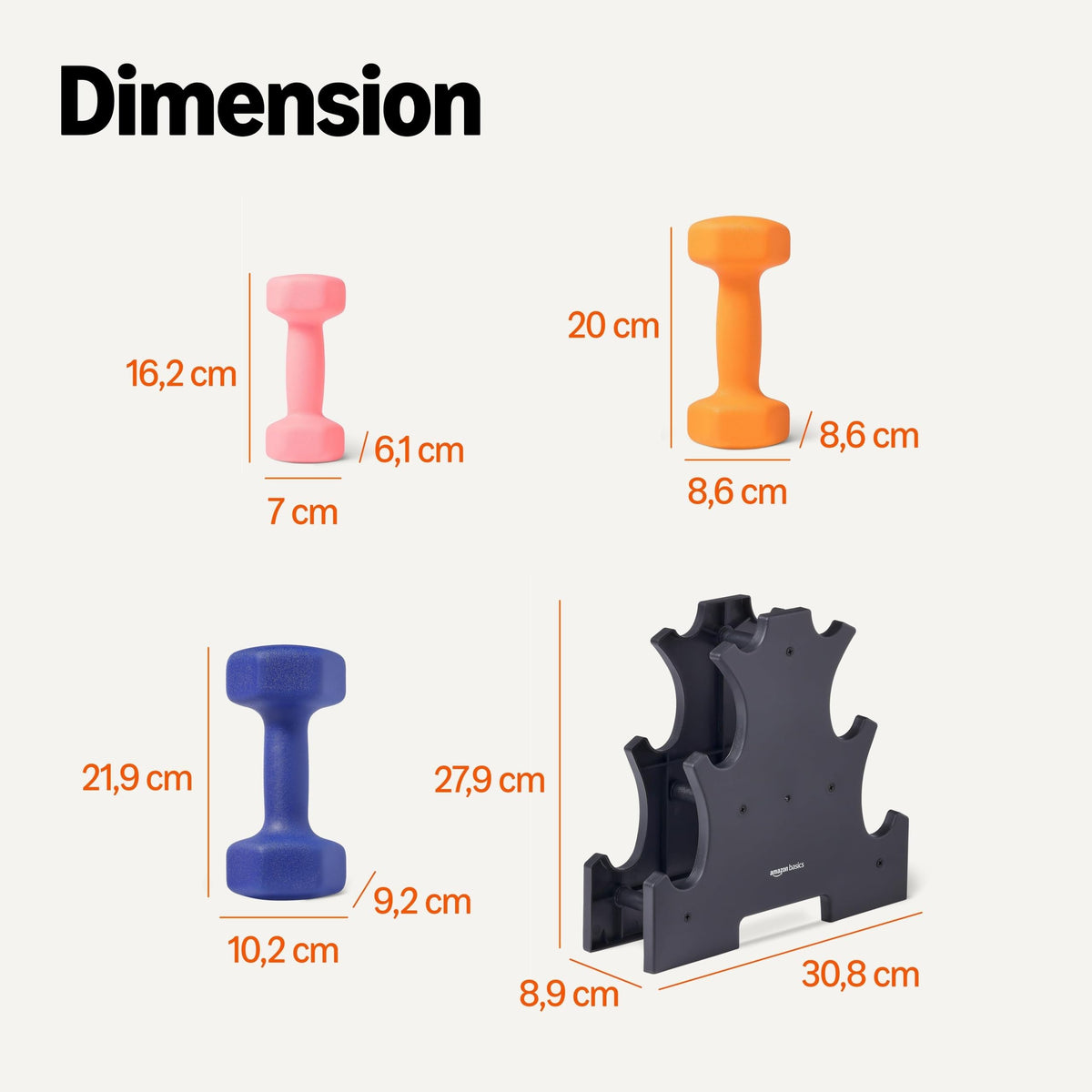 Amazon Basics Neoprene Dumbbell Pair