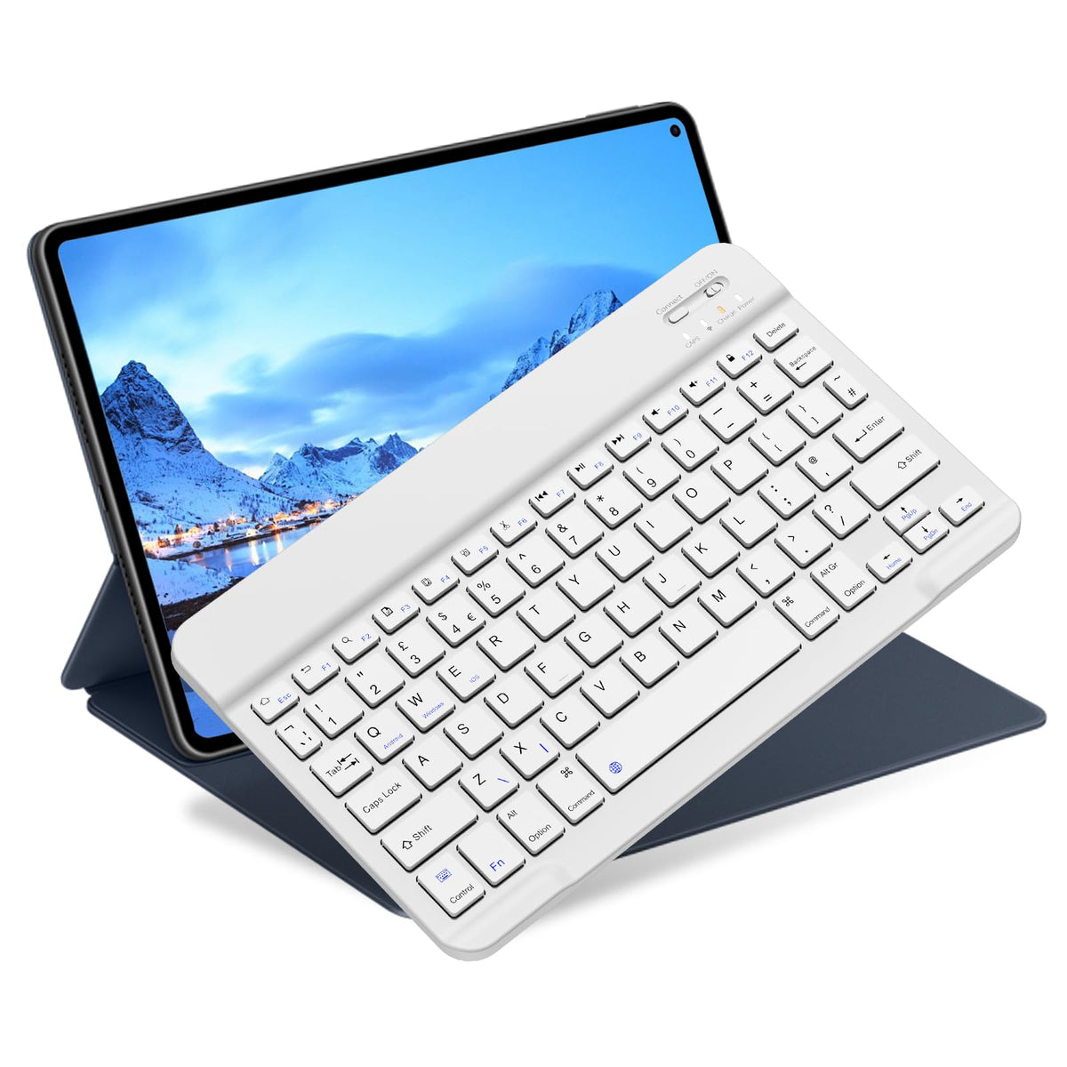 NOOX Bluetooth Keyboard for iPad, Galaxy Tablets, SmartPhones