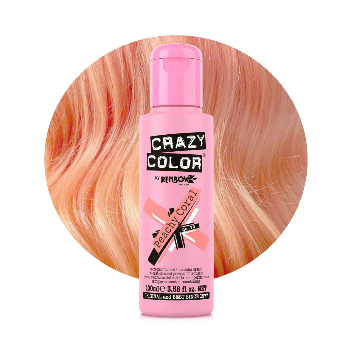 Crazy Color Cyclamen Pink Hair Dye 100ml
