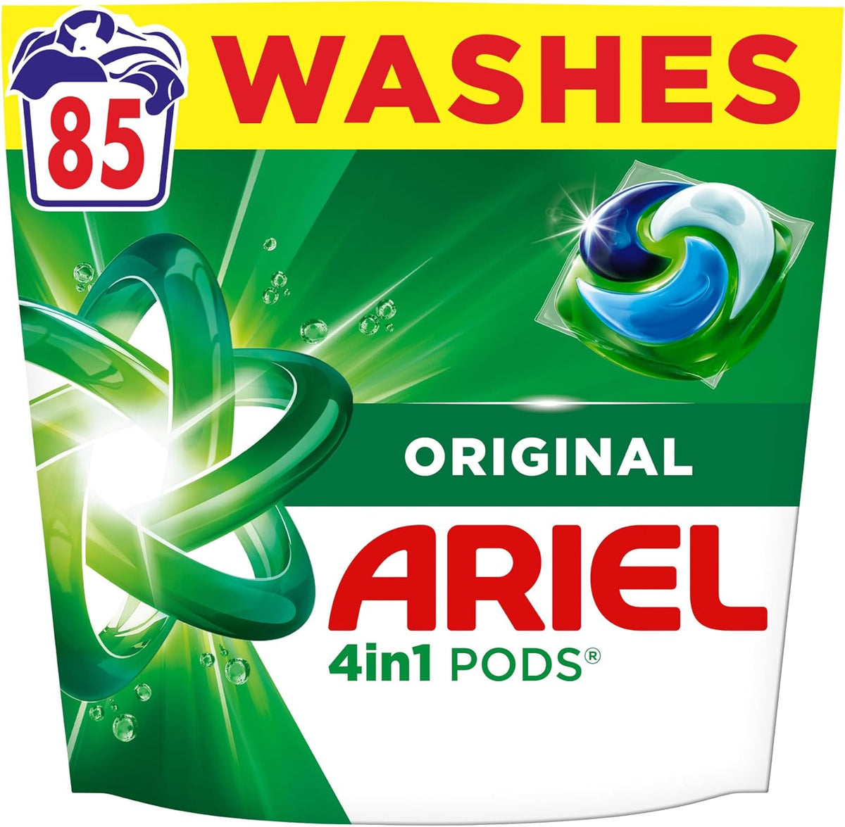 Ariel 4in1 PODS®, Original, Washing Liquid Laundry Detergent Capsules, 85ct