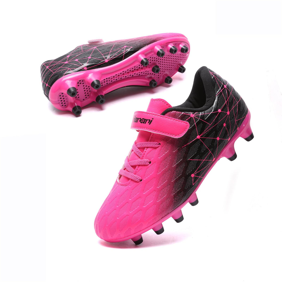 Boys Football Boots Shoes Kids Girls FG/AG Soccer Athletics Training Sport Running Shoes Profession Competition Teenager Indoor Outdoor Cleats Sneakers for Unisex
