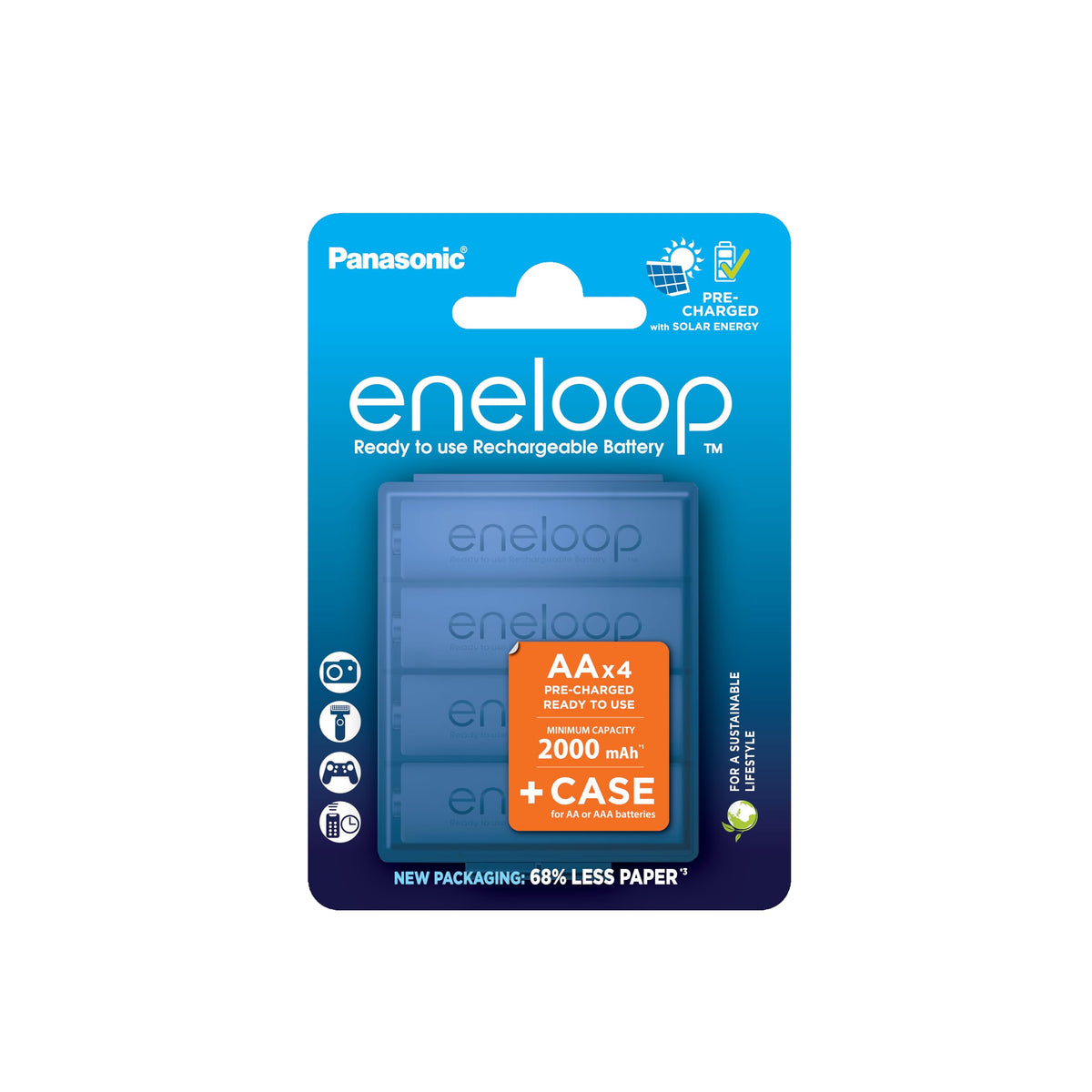 eneloop Rechargeable AAA Batteries (8 Pack) 800 mAh NiMH