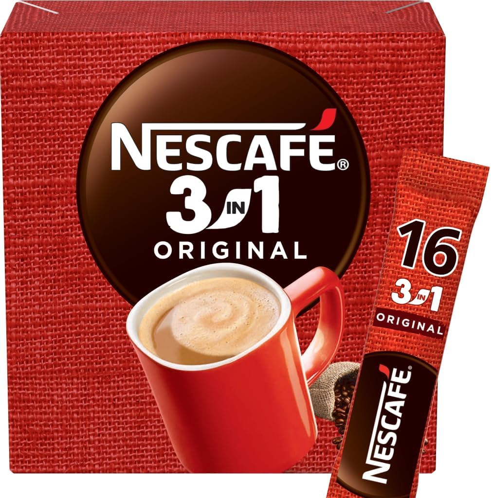 Nescafé 3in1 Original Coffee Sachets 12 x 16g | Pack of 1