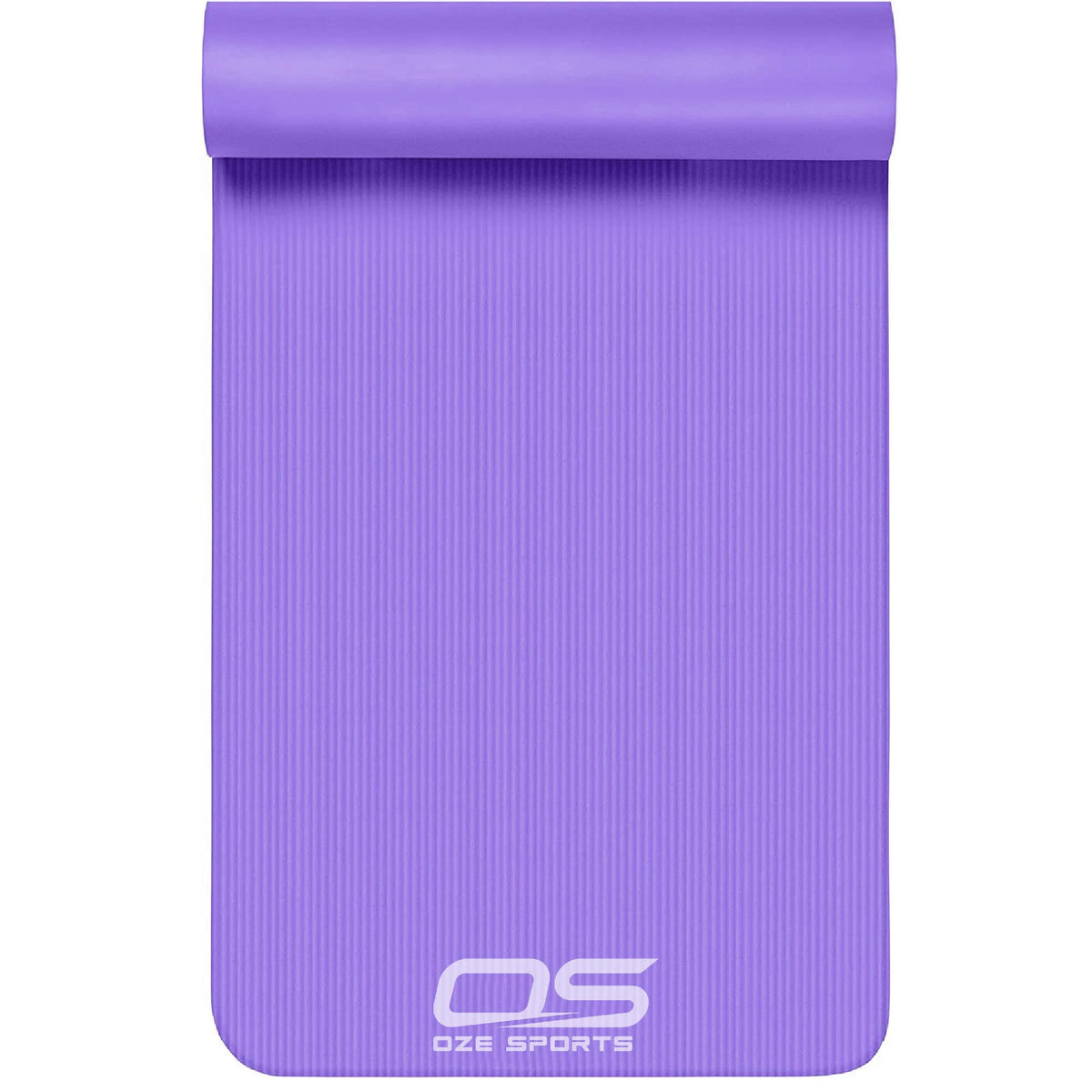 OZE SPORTS Yoga Mat, NBR Foam, Extra Thick, Non-Slip, High Density, Large, for Pilates, Gymnastics, HiiT and Fitness, with Free Carry Strap