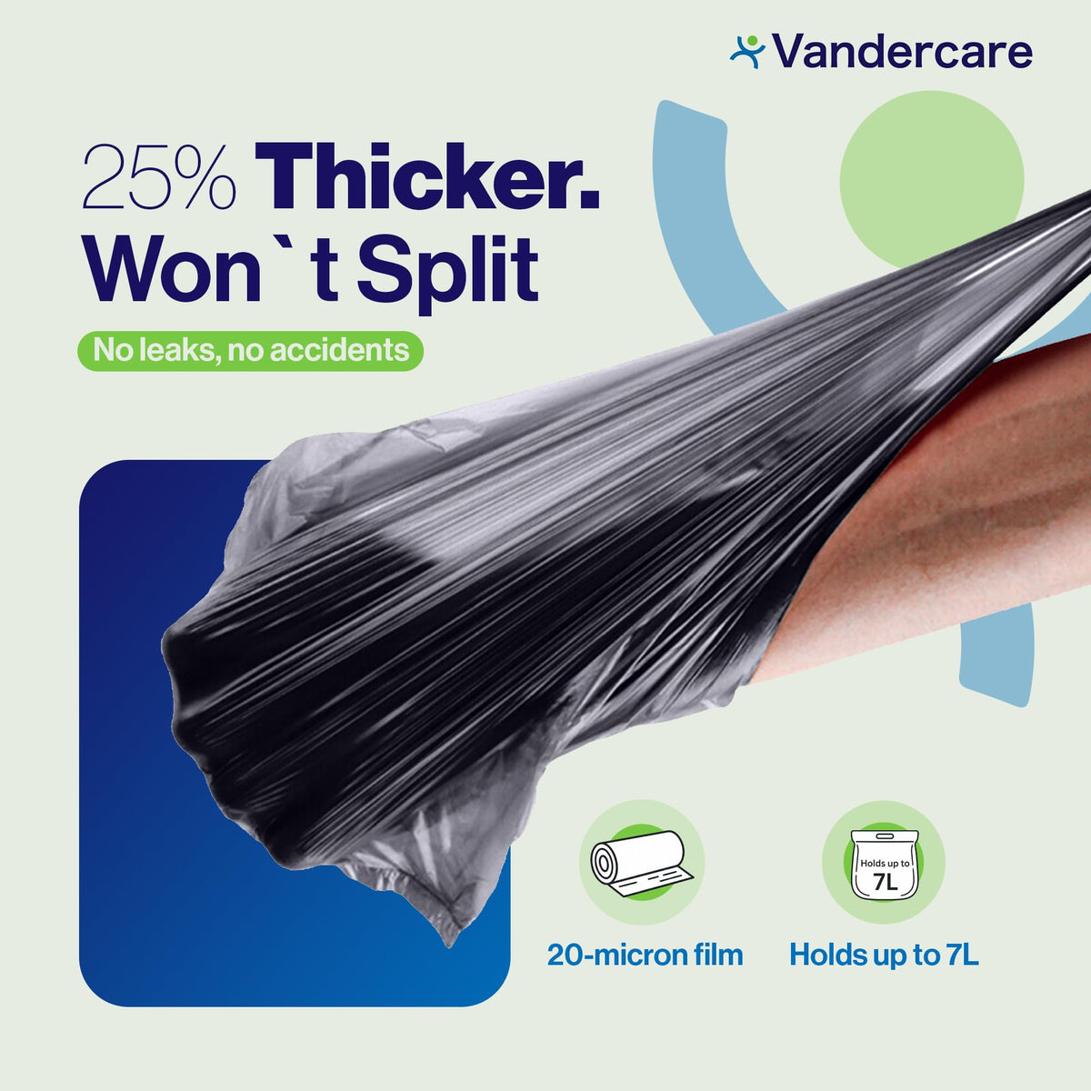 Adult Nappy Bags | 100 Pack | Sanitary Disposable Sacks for Large Incontinence Pads | 25% Thicker | Easy Tie Handles | Bag Extra Strong Thick | Fragrance Free Odourless Discrete