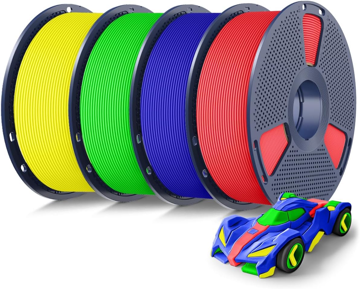 SUNLU Rapid PETG 3D Filament 1.75mm, High Speed 30-600mm/s, 1KG Blue