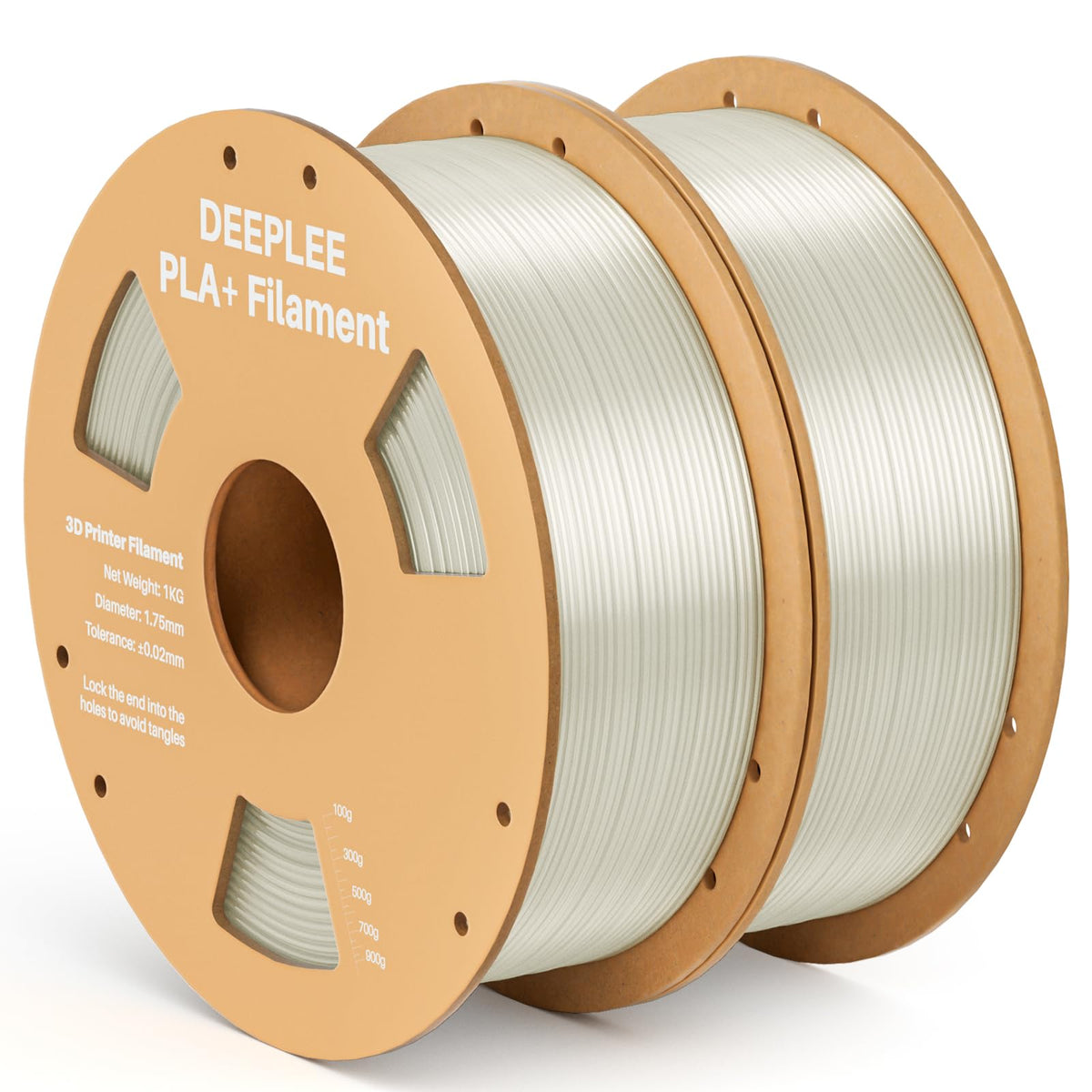 DEEPLEE PLA Plus 1.75mm Filament White 1kg