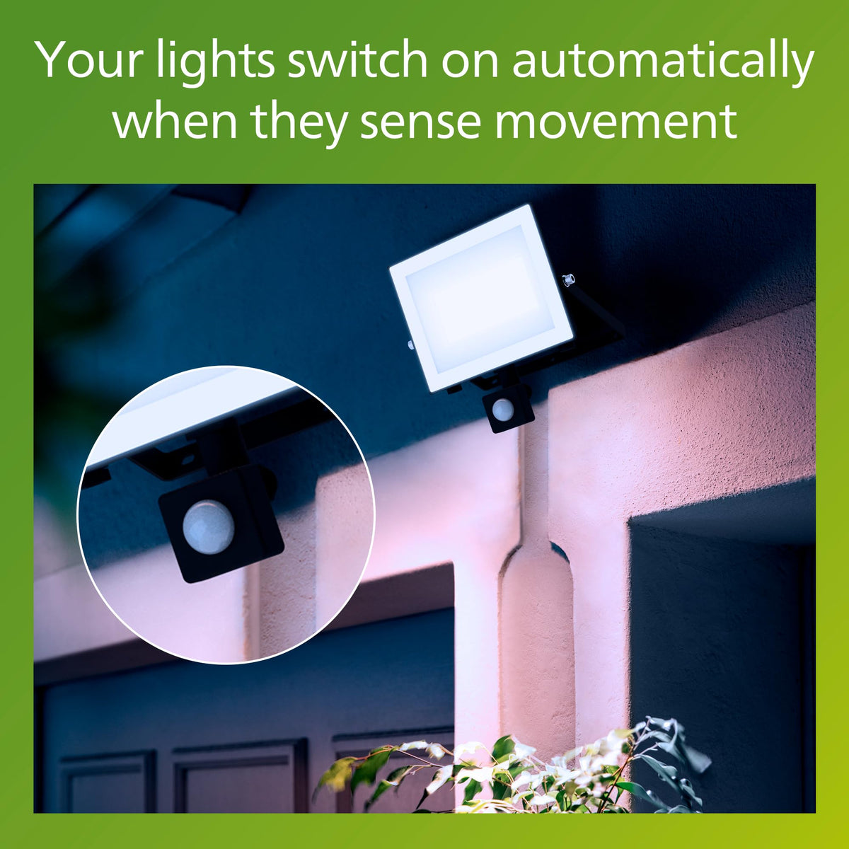 Philips Lois Outdoor Floodlight, White, 10 W