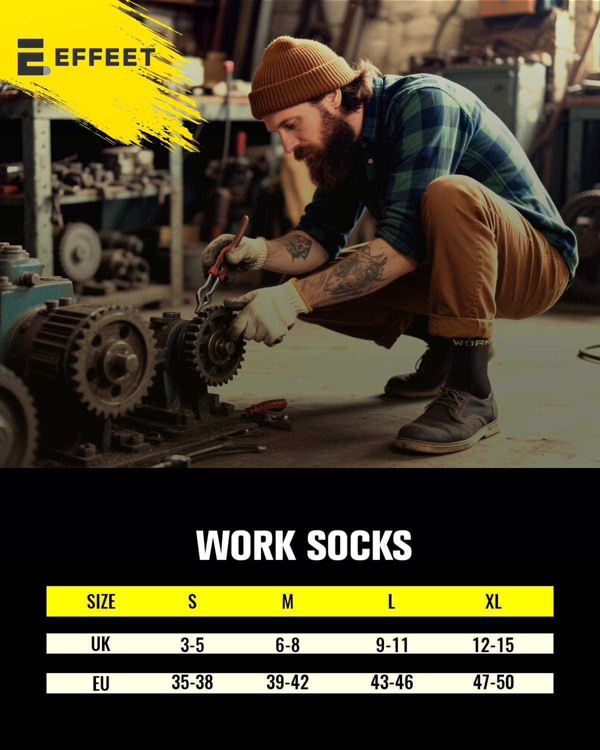 Men's Work Socks Heavy Duty Cushioned Crew Durable 10 Pairs