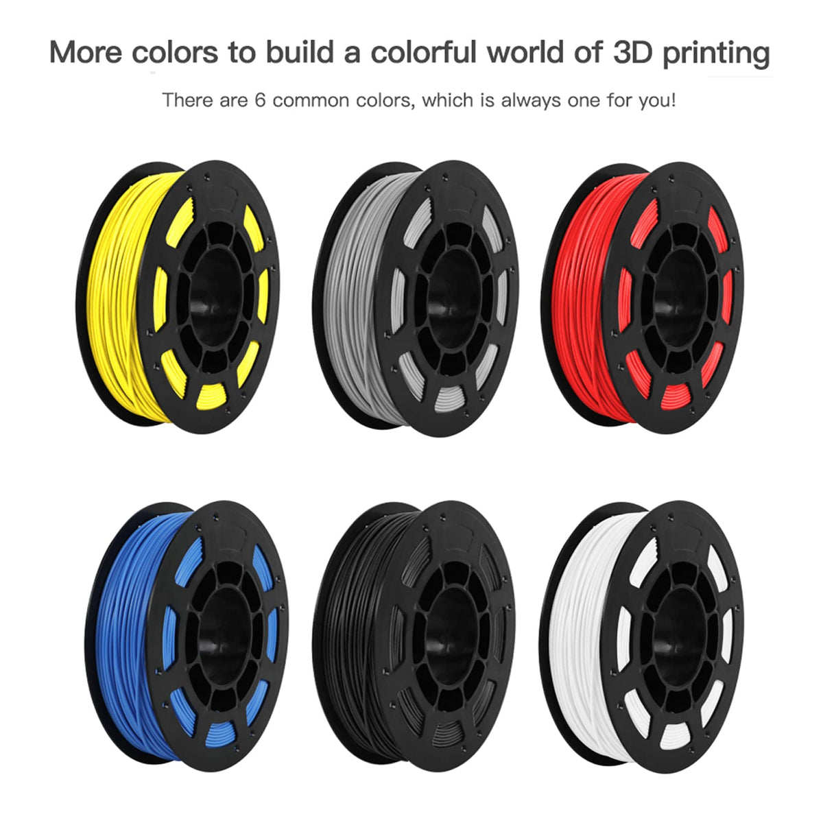 Creality Ender PLA 3D Printer Filament 1.75mm, 4 Packs 1KG Spool(2.2lbs), Dimensional Accuracy +/-0.03mm, No Clogging & Bubbles, Fits for Most FDM 3D Printers (White*4KG)