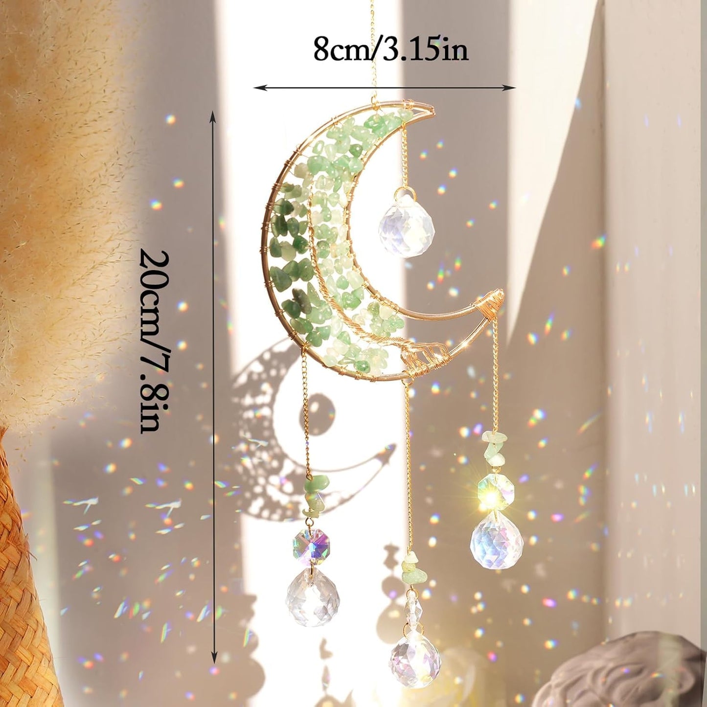 240PCS DIY Sun Catchers Making Kits for Adults, Crystal Suncatchers Kit with Colourful Prism Pearl Rainbow Maker for Windows, Hanging, Indoor, Outdoor, Garden Decor (Silver)