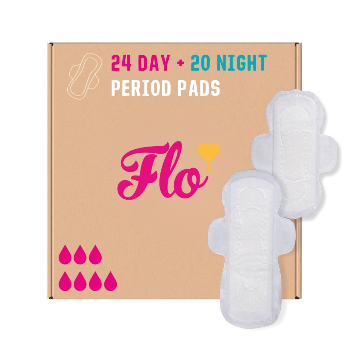 Flo Bamboo Period Pads - 10 Day & 5 Night