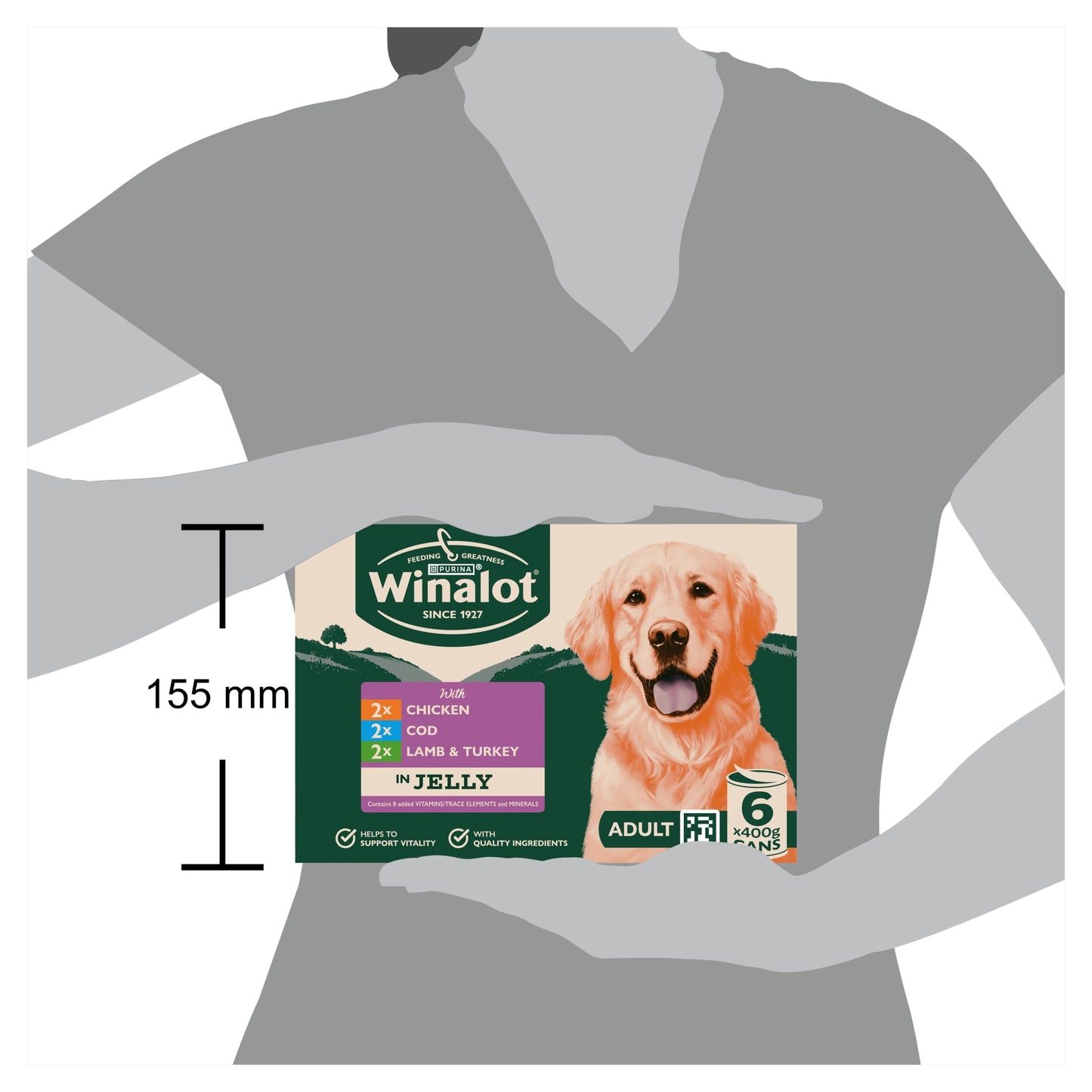 WINALOT Sunday Dinner Mixed in Gravy Wet Dog Food Pouches 40x100g