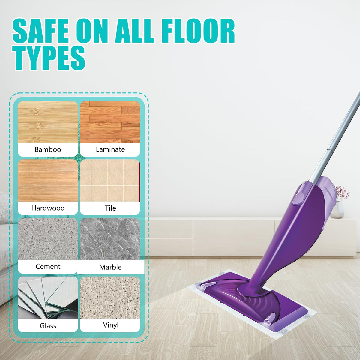 30 Pads Power Mop Refills for Flash Power Mop,Multi-Surface Mop Refill Pads