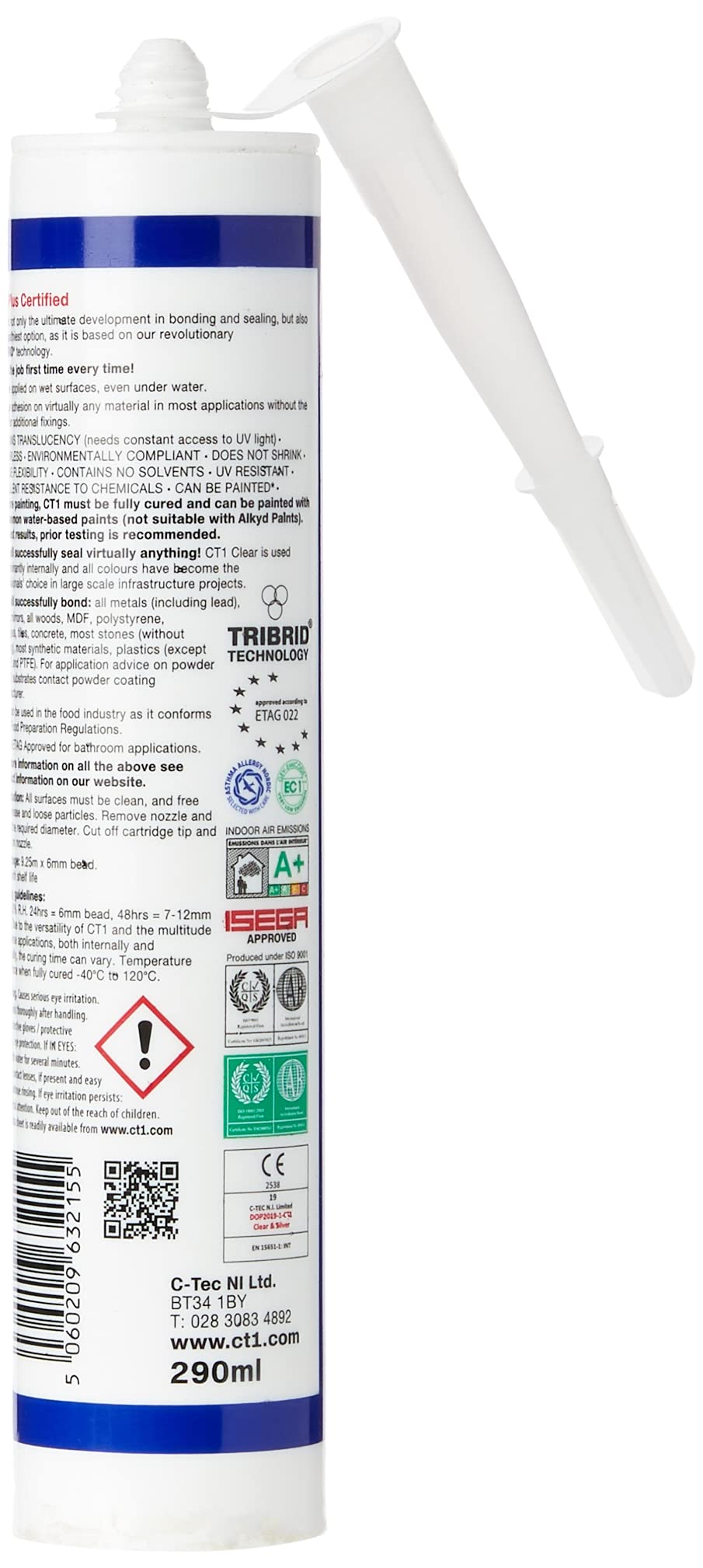 CT1 White TRIBRID® Multi Purpose Sealant & Adhesive - 290ml