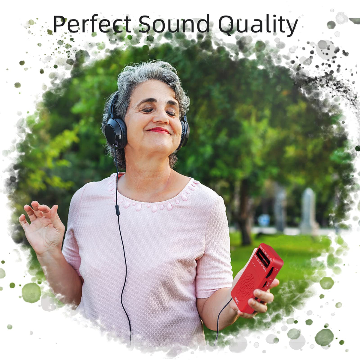 PRUNUS J-166 Portable Radio AM FM, Battery Operated Radio,Weather Radios