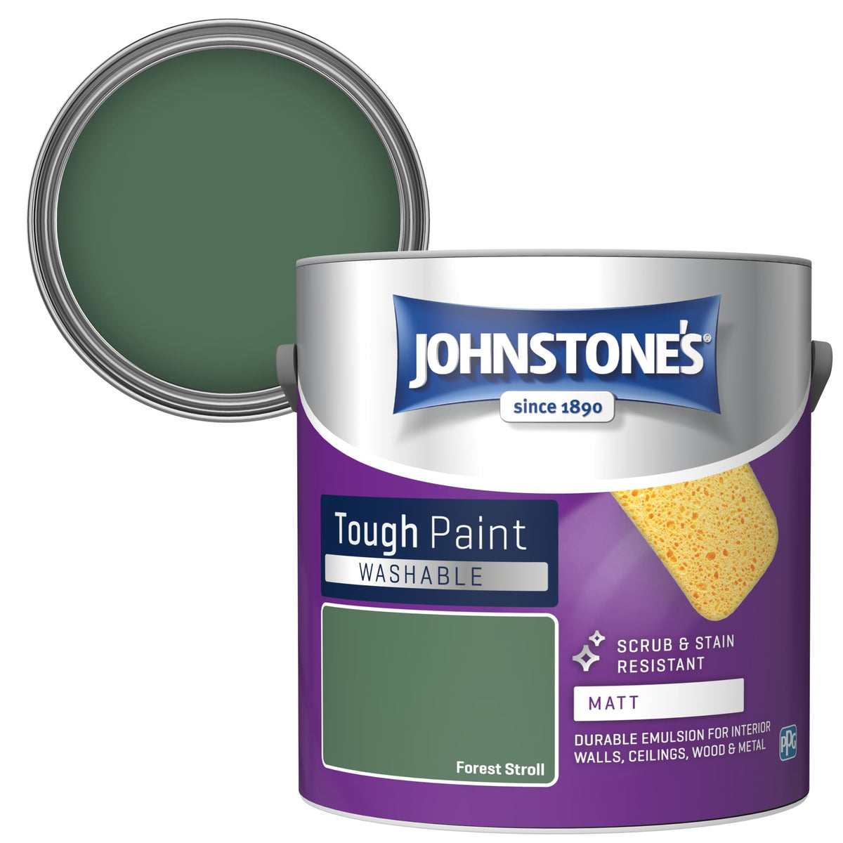 Johnstone's - Washable Matt Wall & Ceiling Paint - Rosebud - 2.5L