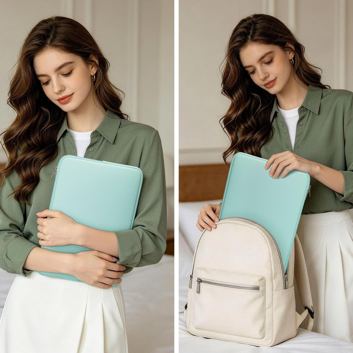 RAINYEAR Laptop Sleeve for 14 Inch Notebook Chromebook 15" Macbook Air M5